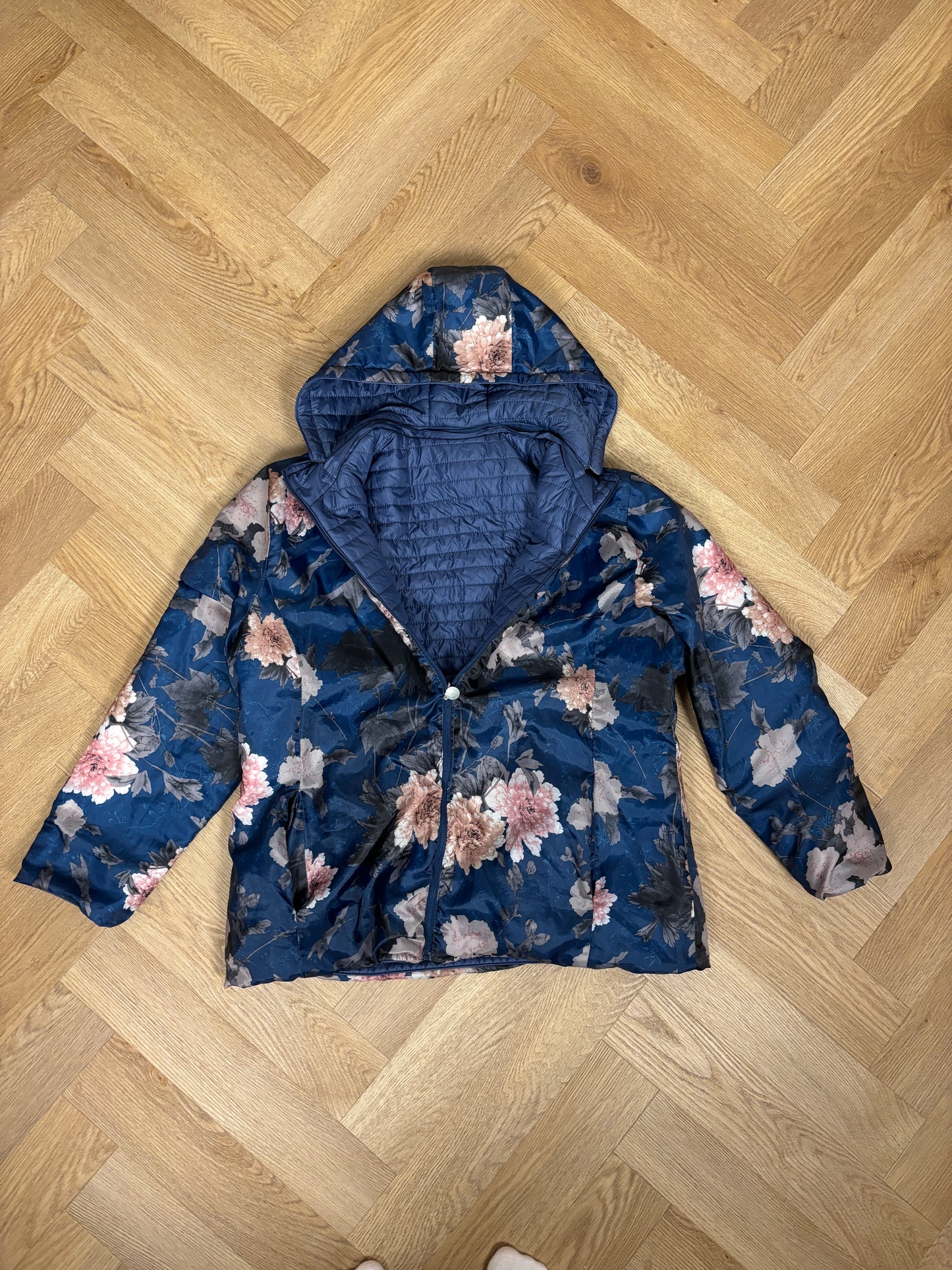 REVERSIBLE JACKET BLOMSTER/BLÅ (M)