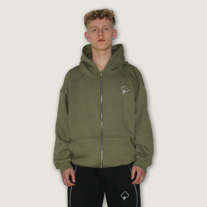 TRACKHOODIE SAGE GREEN