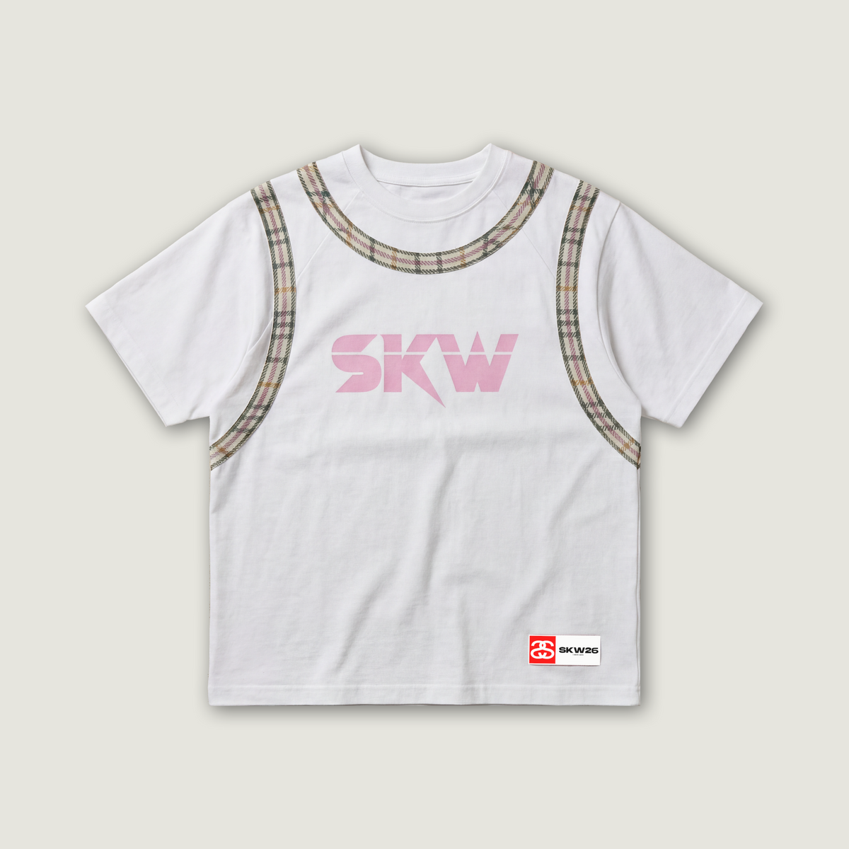 BASKET WHITE/PASTEL TEE