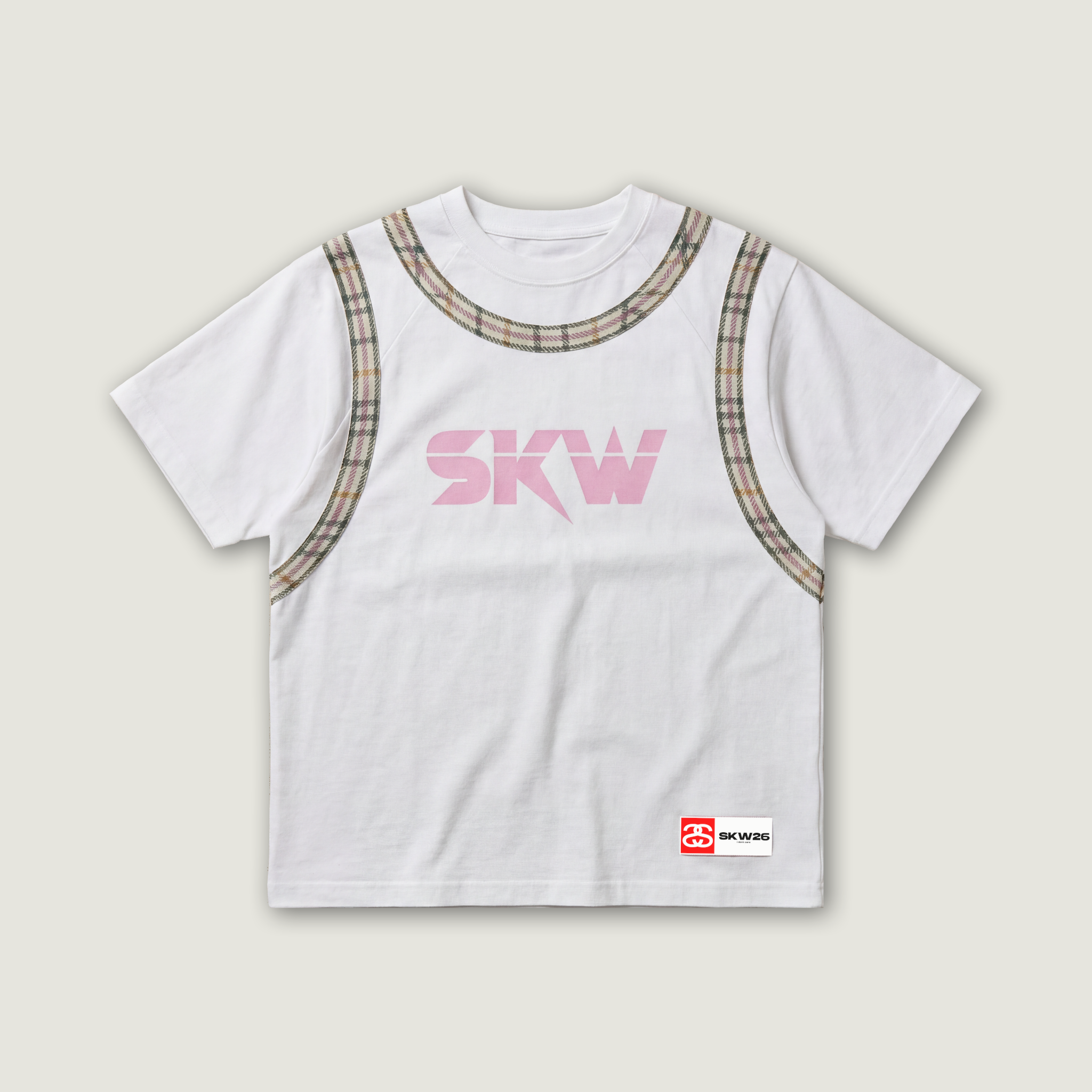 BASKET WHITE/PASTEL TEE
