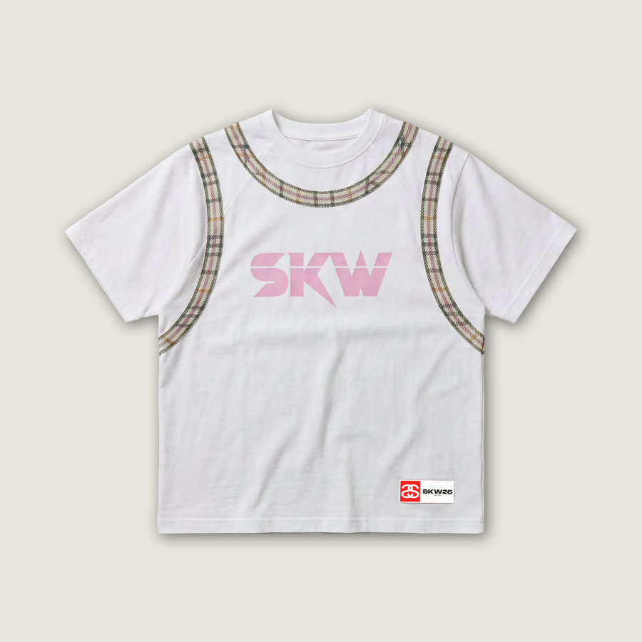 BASKET WHITE/PASTEL TEE