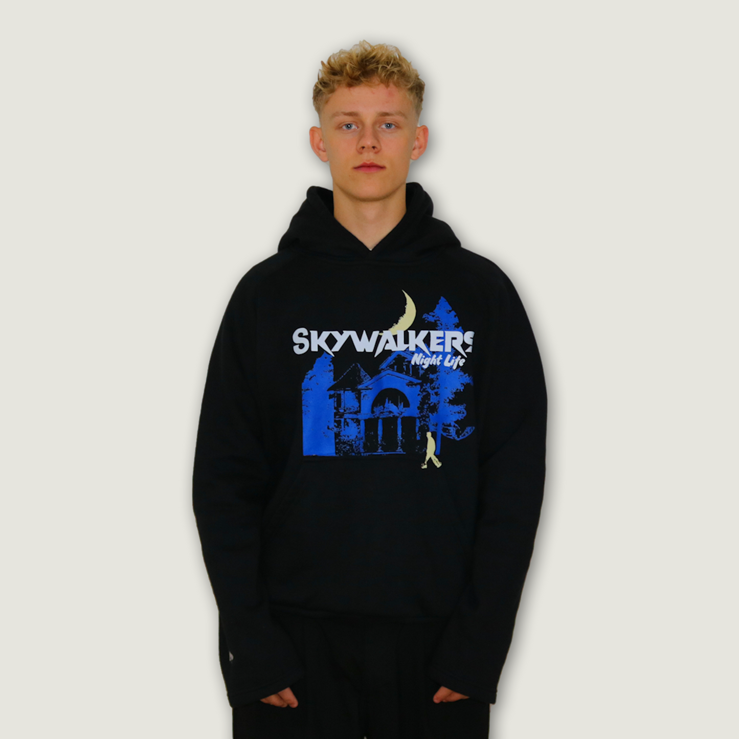 NIGHT-LIFE HOODIE BLACK