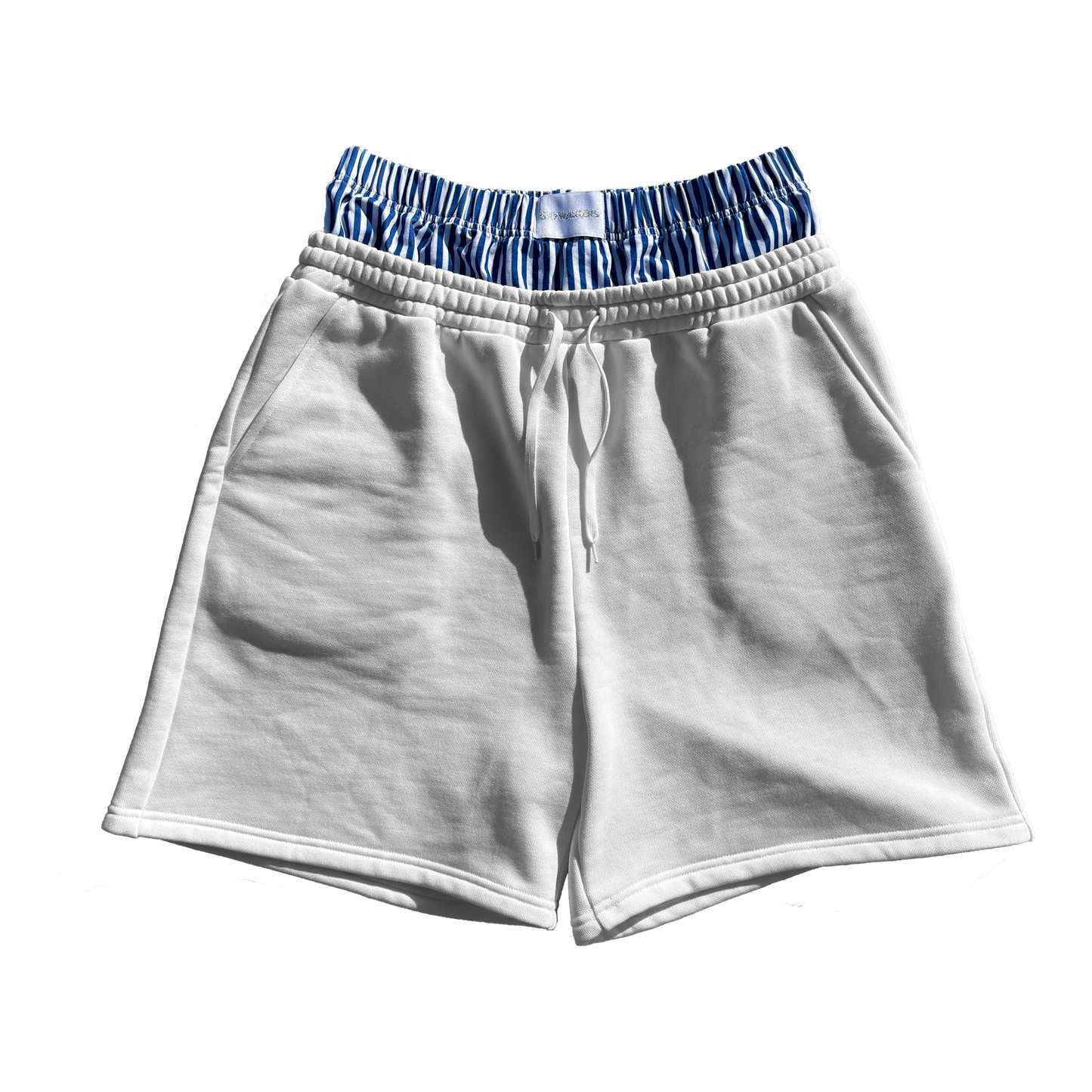 STRIPED SAGGERS WHITE