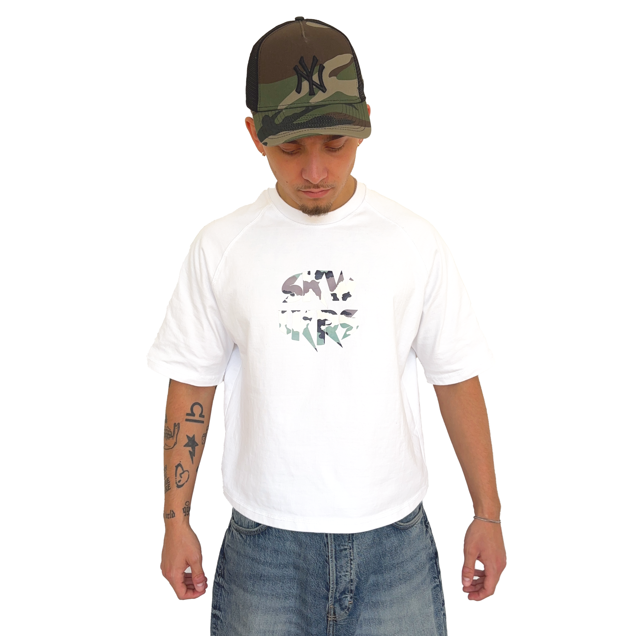 CAMO TEE WHITE