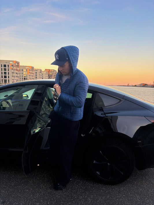 REVERSIBLE JACKET BLOMSTER/BLÅ (M)