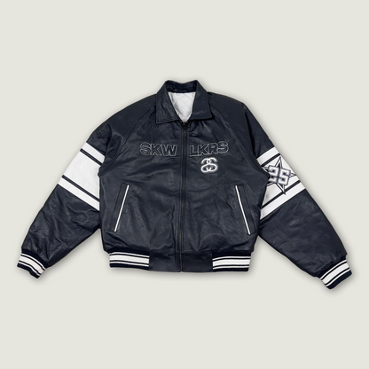 SKW25 NAVY LEATHERJACKET ( PRE-ORDER )
