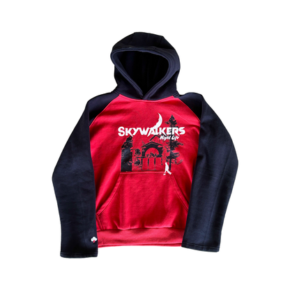 NIGHT-LIFE HOODIE RED/BLACK