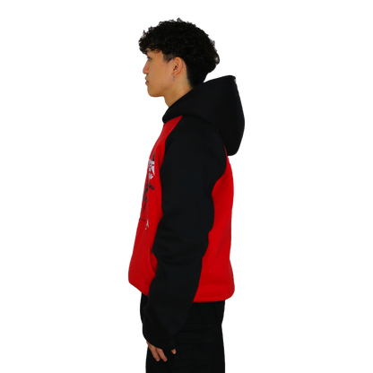 NIGHT-LIFE HOODIE RED/BLACK