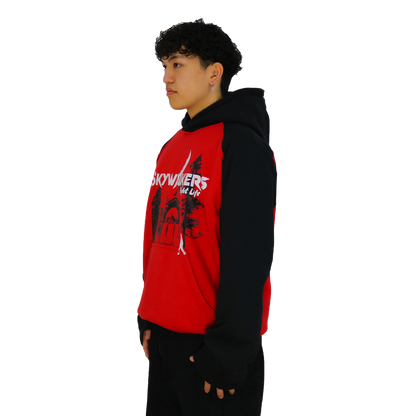 NIGHT-LIFE HOODIE RED/BLACK